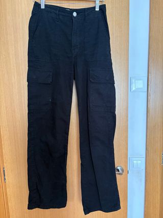 Pantalones cargo negros
