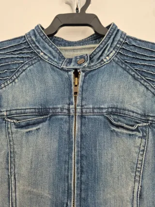 Cazadora vaquera biker mujer