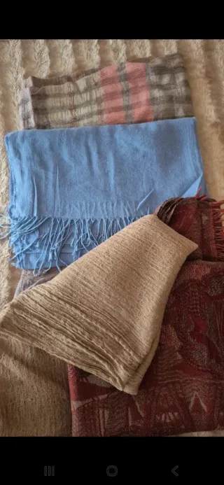 Pashminas de colores Pack de 4 pashminas