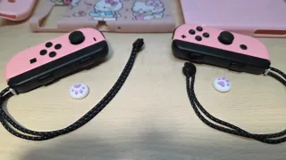 Set Joycon Rosa piu accessori per Nintendo switch 