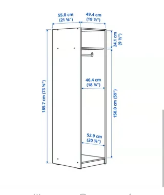 Armario GURSKEN IKEA Beige Metal.
2 disponibles