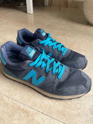 Zapatillas New Balance 500 Azul y Turquesa