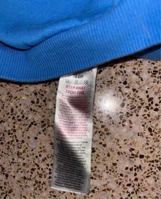 Sudadera bebé azul