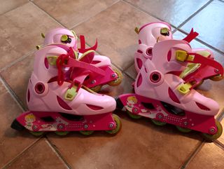 Patines en línea rosas para niña