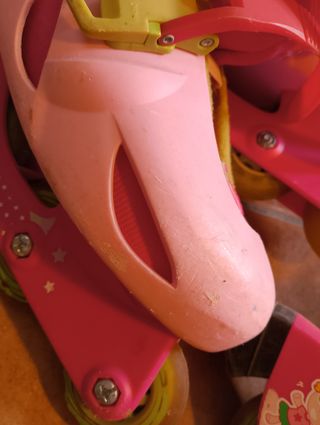 Patines en línea rosas para niña