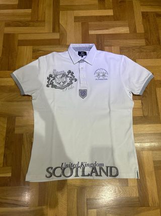 Polo La Martina Blanco Manga Corta