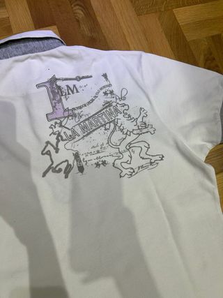 Polo La Martina Blanco Manga Corta