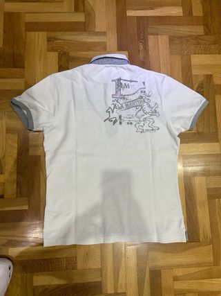 Polo La Martina Blanco Manga Corta