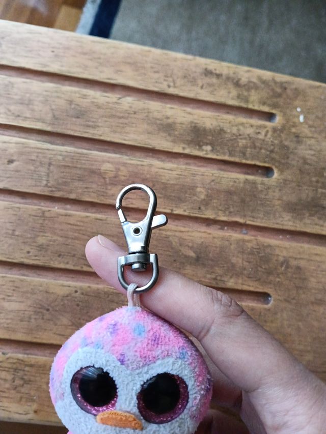 Muñeco Llavero Peluche Pingüino Rosa