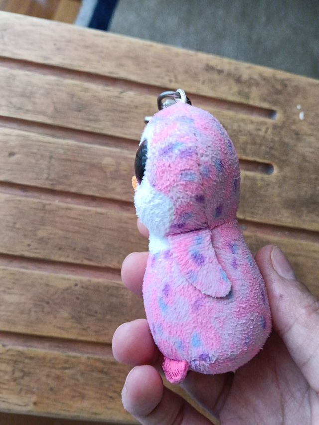 Muñeco Llavero Peluche Pingüino Rosa