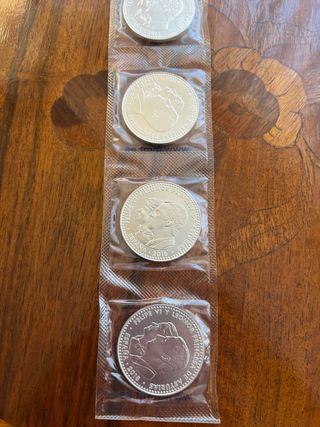 Moneda Plata 30€ 2018 Asturias (lote 5 monedas)