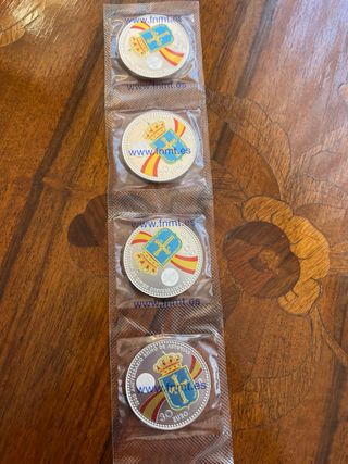 Moneda Plata 30€ 2018 Asturias (lote 5 monedas)