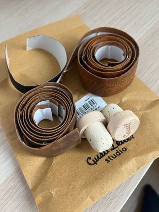 Cintas Manillar Marrón + Tapones Bicicleta