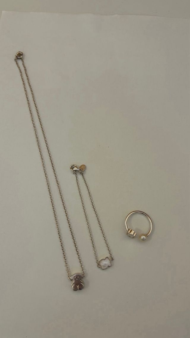 Conjunto Tous: Colgante, Pulsera y Anillo
