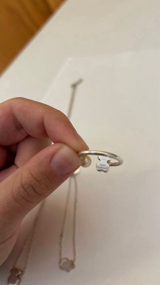 Conjunto Tous: Colgante, Pulsera y Anillo