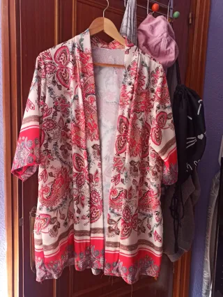 Kimono estampado floral talla única