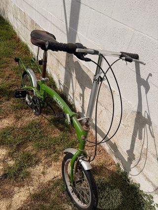 Bicicleta Plegable Verde 16 Aluminio