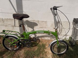 Bicicleta Plegable Verde 16 Aluminio