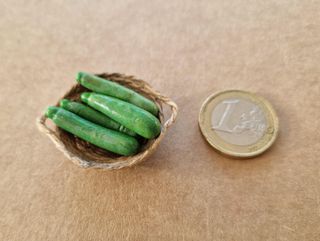 Cesta 4 Calabacines Miniatura Juguete