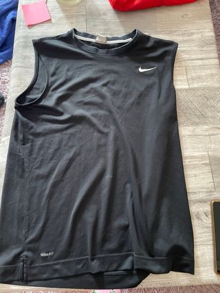 Camiseta sin mangas Nike Negra
