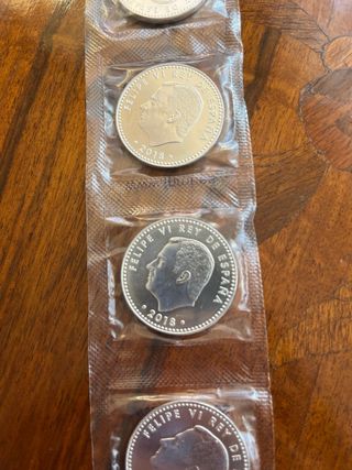 Monedas Plata 30€ 2018 Felipe VI (lote 5 monedas)