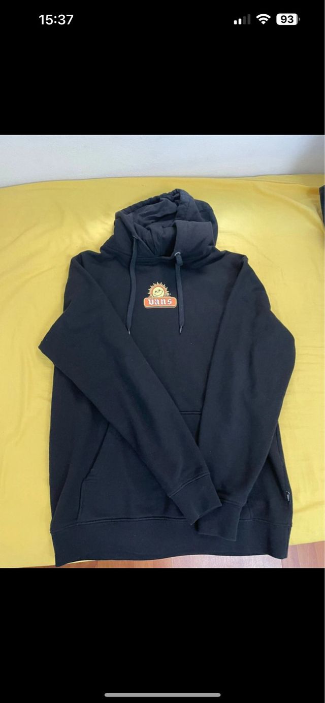 Sudadera Vans Negra con Logo Sol