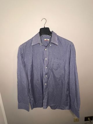 Camicia Sky a quadri da uomo maniche lunghe TG xxl