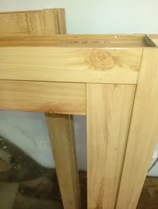 Ventana corredera pino