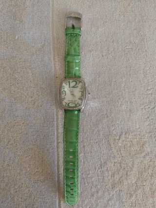 Orologio da polso donna verde e argento