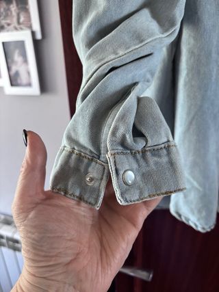 Camisa vaquera manga larga XXXL