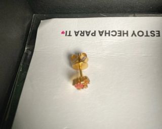 Orecchino granchio oro e arancio Singularu