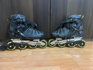 Patines en línea negros y amarillos T.42