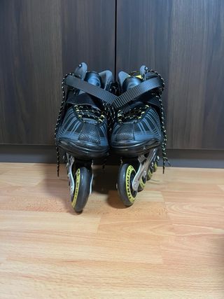Patines en línea negros y amarillos T.42
