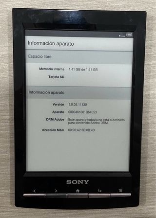 Reader Sony PRS-T1 con funda y lápiz