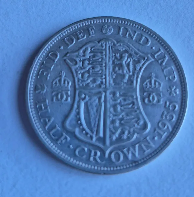 Media Corona 1935 Reino Unido Plata