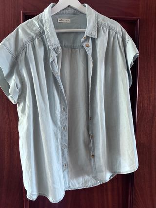 Camisa Springfield manga corta azul XXL