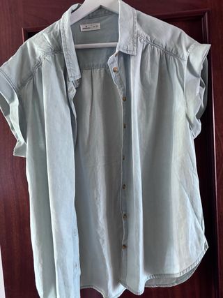 Camisa Springfield manga corta azul XXL