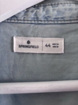 Camisa Springfield manga corta azul XXL