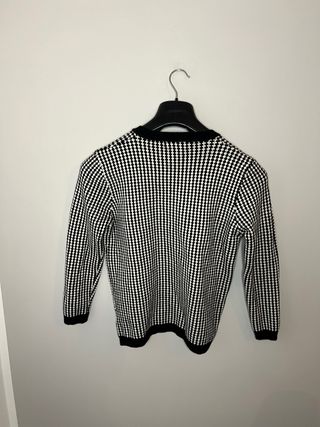 Maglioncino donna a quadretti bianco e nero xl/xxl