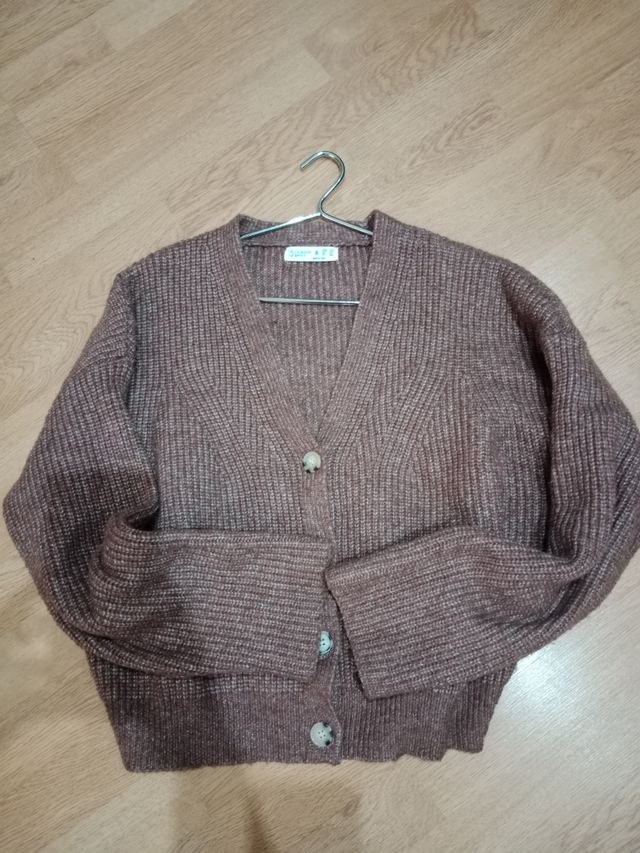 Jersey de punto marrón