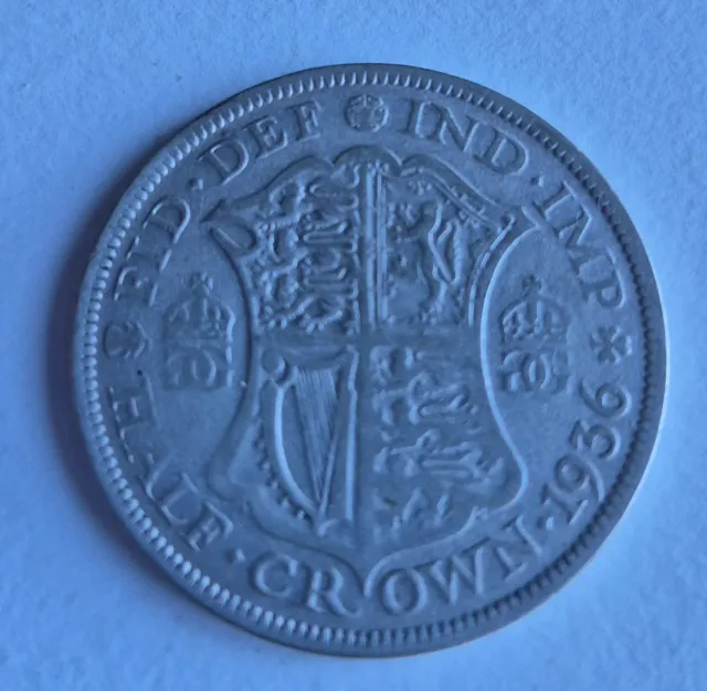 Media Corona 1936 Reino Unido Plata