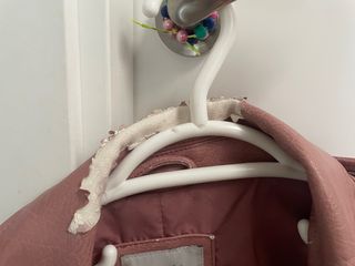 Cazadora polipiel mujer cuello deshilachado