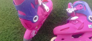 Patines en línea rosas para niña
