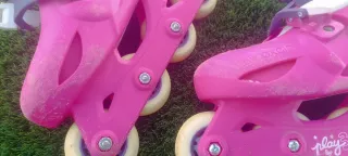 Patines en línea rosas para niña