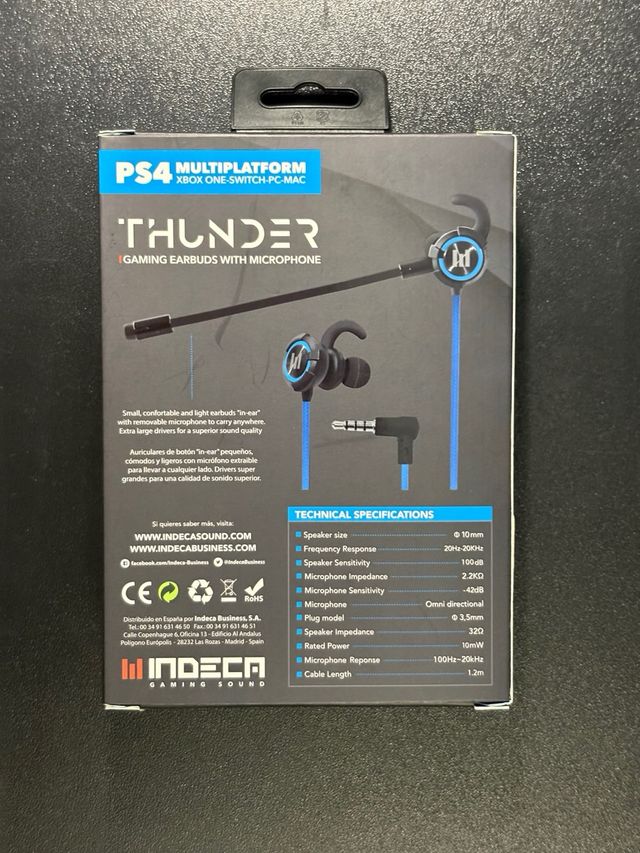 Auriculares Gaming INDECA Thunder PS4/Xbox/PC