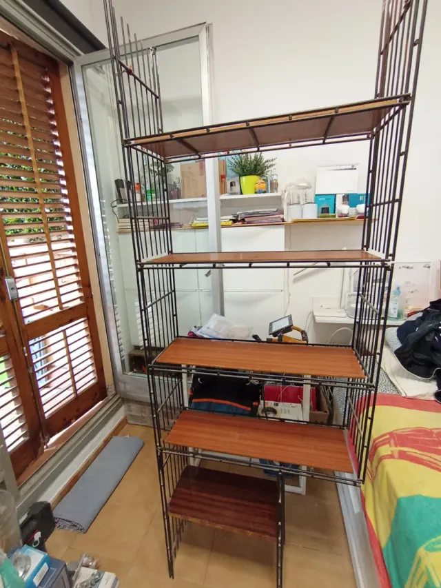 Estantería Multistrux Vintage Años 60 Metal Madera