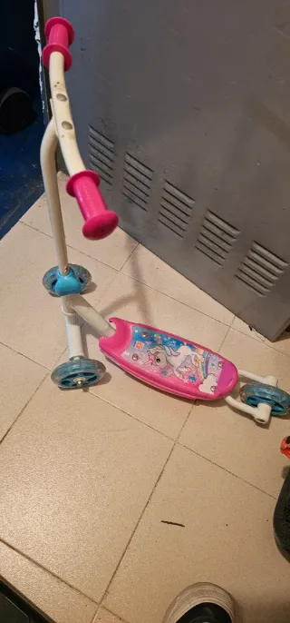 Patinete niños 3 ruedas unicornio