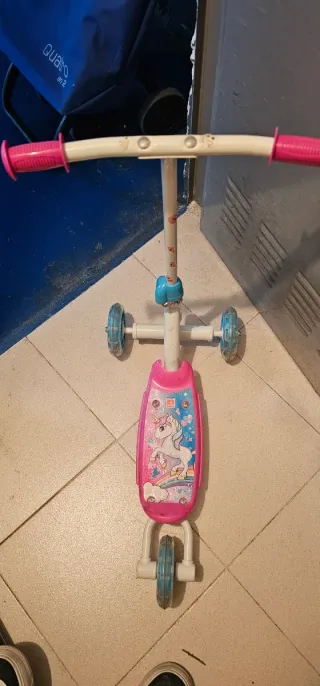 Patinete niños 3 ruedas unicornio