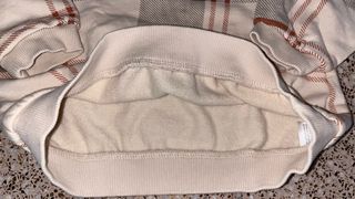Sudadera cuadros beige y marrón