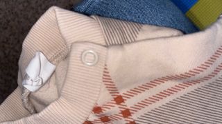 Sudadera cuadros beige y marrón